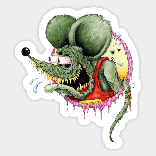 Classic Rat Fink - Rat Fink - Pegatina | TeePublic MX